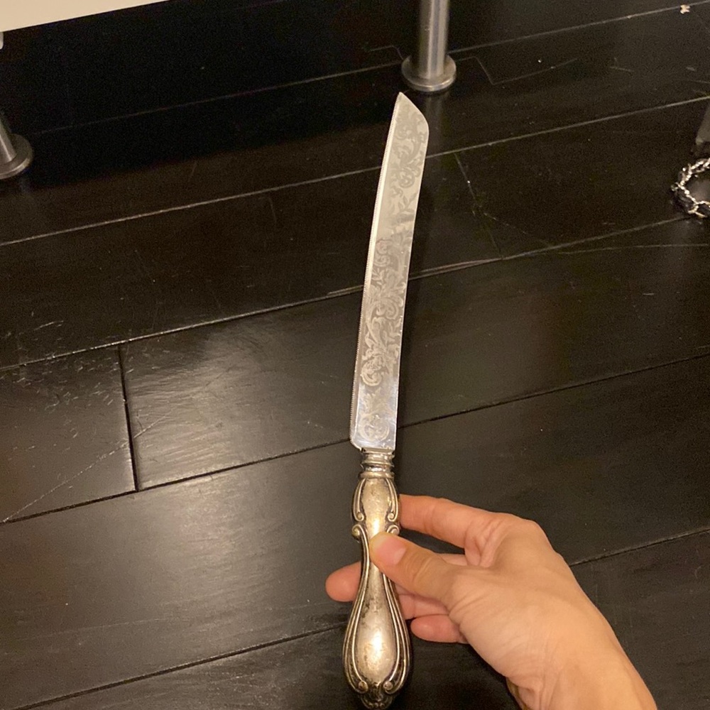 more of uncle’s stuff Vintage sterling Sheffield England bread knife
